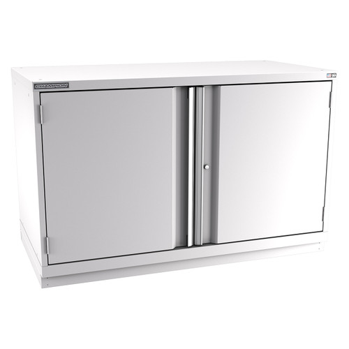 Champion Tool Storage DWS1500-2FDIL-FTB-LG | 56-1/2" Width x 35-7/8" Height x 22-1/2" Depth 2 Doors 1 Shelf Powder Coated Steel Modular Flush Door Cabinets With Shelf - Light Gray