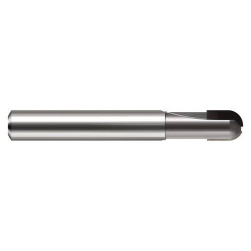 Harvey Tool 708416 | 0.250" Diameter x 1/4" Shank x 0.250" LOC x 2-1/2" OAL 2 Flute PCD Coated Ball End Mill