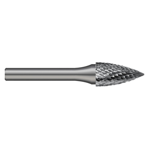Harvey Tool 707520 | SG-2 Size x 5/16" Diameter x 1/4" Shank x 3/4" LOC x 2-1/2" OAL Uncoated Double Cut Burr