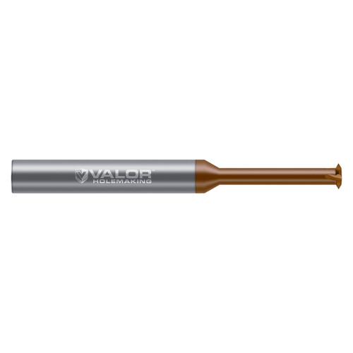 Valor V123664 | 0.180" Diameter x 1/4" Shank x 0.038" LOC x 2-1/2" OAL 4 Flute Uncoated Single Profile Thread Mill