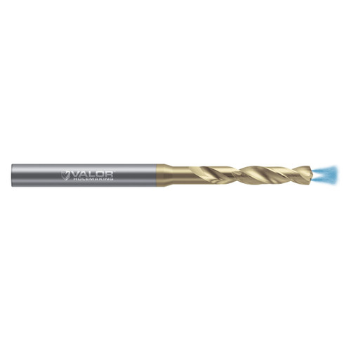 Valor V913199 | 0.094" Diameter x 3.00mm Shank x 0.560" Flute Length x 63.00mm OAL 2 Flute Uncoated High Performance Drill