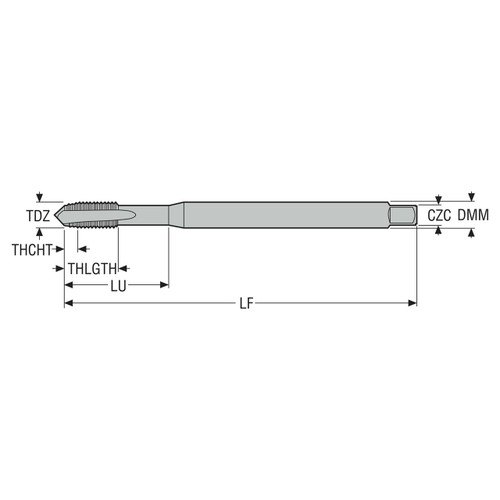 Seco Tools 03305487 | MTS-7/8-9UNC-XC-K131 UNC7/8-9 Thread Size x 0.875" Diameter x 0.709" Shank x 5.512" OAL 5 Flute TIALN Coated HSS-E-PM Straight Flute Tap