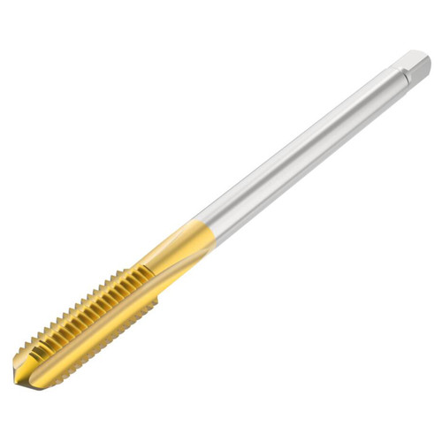 Seco Tools 10139694 | T32-SN01C06-3X0.5-63R M3 Thread Size x 0.118" Diameter x 0.087" Shank x 2.252" OAL 3 Flute TiAIN+TiN Coated HSS-E Straight Flute Tap