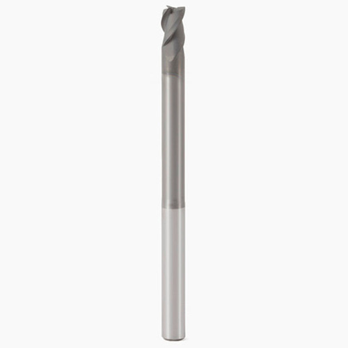 Seco Tools 00023472 | 6.00mm Diameter x 6.00mm Shank x 0.50mm Radius x 100.00mm OAL 3 Flute 40 Degree Helix Angle Diamond Coated Carbide Corner Radius End Mill