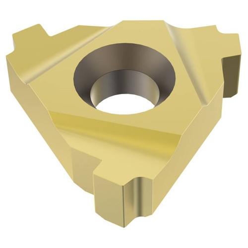 Seco Tools 00067901 | 0.500" Inscribed Circle Diameter x 0.185" Thickness 3 Cutting Edge Carbide Laydown Threading Insert