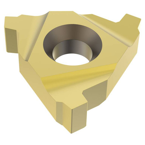Seco Tools 00077850 | 0.625" Inscribed Circle Diameter x 0.242" Thickness 3 Cutting Edge Carbide Laydown Threading Insert