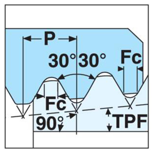 Seco Tools 02206389 | 0.625" Inscribed Circle Diameter x 0.242" Thickness 3 Cutting Edge Carbide Laydown Threading Insert