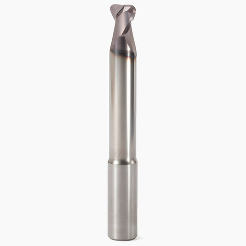 Seco Tools 02438692 | 12.00mm Diameter x 12.00mm Shank x 3.10mm Radius x 110.00mm OAL 2 Flute 30 Degree Helix Angle MEGA-T Coated Carbide Corner Radius End Mill