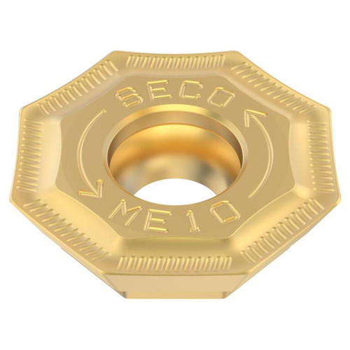Seco Tools 02505887 | 0.706" Inscribed Circle Diameter x 0.020" Radius x 0.180" Thickness 8 Cutting Edge Carbide Octomill Insert
