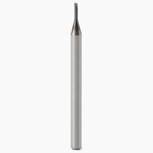 Seco Tools 02568434 | 0.50mm Diameter x 3.00mm Shank x 0.05mm Radius x 40.00mm OAL 1 Flute 30 Degree Helix Angle MEGA-T Coated Carbide Corner Radius End Mill