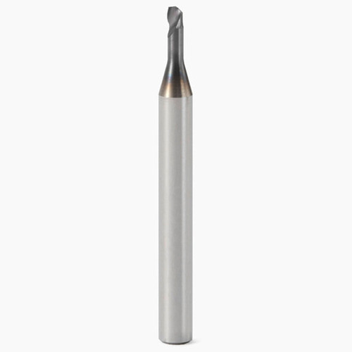 Seco Tools 02577246 | 2.00mm Diameter x 4.00mm Shank x 0.10mm Radius x 40.00mm OAL 1 Flute 30 Degree Helix Angle MEGA-T Coated Carbide Corner Radius End Mill