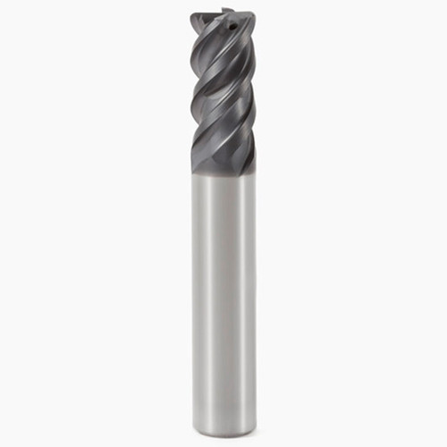 Seco Tools 02623835 | 12.00mm Diameter x 12.00mm Shank x 4.00mm Radius x 75.00mm OAL 4 Flute 48 Degree Helix Angle MEGA-64 Coated Carbide Corner Radius End Mill