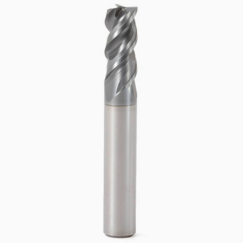 Seco Tools 02733944 | 4.00mm Diameter x 6.00mm Shank x 0.20mm Radius x 55.00mm OAL 3 Flute 48 Degree Helix Angle SIRON-A Coated Carbide Corner Radius End Mill