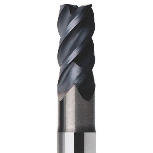 Seco Tools 02760851 | 12.00mm Diameter x 12.00mm Shank x 2.50mm Radius x 90.00mm OAL 4 Flute 44 Degree Helix Angle MEGA-64 Coated Carbide Corner Radius End Mill