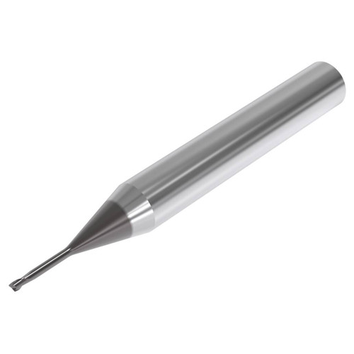 Seco Tools 03171158 | 0.80mm Diameter x 6.00mm Shank x 0.05mm Radius x 50.00mm OAL 2 Flute 30 Degree Helix Angle SIRON-A Coated Carbide Corner Radius End Mill
