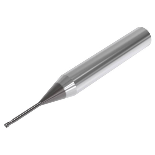 Seco Tools 03171167 | 0.60mm Diameter x 6.00mm Shank x 0.05mm Radius x 50.00mm OAL 2 Flute 30 Degree Helix Angle SIRON-A Coated Carbide Corner Radius End Mill