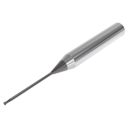 Seco Tools 03171184 | 2.00mm Diameter x 6.00mm Shank x 0.15mm Radius x 80.00mm OAL 2 Flute 30 Degree Helix Angle SIRON-A Coated Carbide Corner Radius End Mill