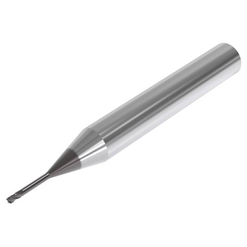 Seco Tools 03171201 | 0.50mm Diameter x 6.00mm Shank x 0.05mm Radius x 50.00mm OAL 4 Flute 30 Degree Helix Angle SIRON-A Coated Carbide Corner Radius End Mill