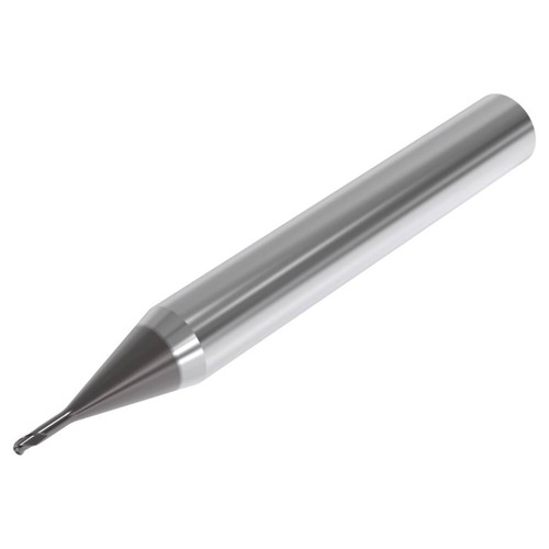 Seco Tools 03171307 | 1.00mm Diameter x 6.00mm Shank x 0.50mm Radius x 50.00mm OAL 3 Flute 30 Degree Helix Angle SIRON-A Coated Carbide Corner Radius End Mill