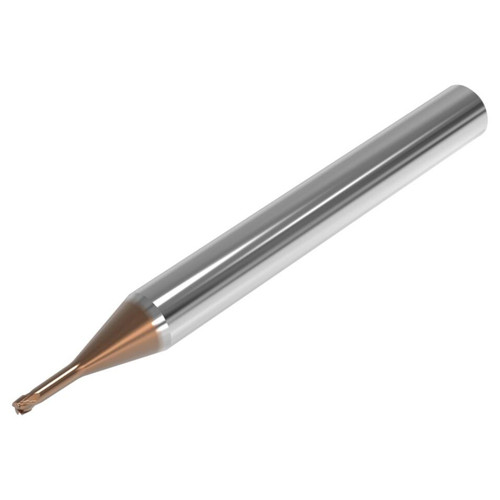 Seco Tools 03205232 | 1.50mm Diameter x 4.00mm Shank x 0.20mm Radius x 50.00mm OAL 4 Flute 28 Degree Helix Angle HXT Coated Carbide Corner Radius End Mill