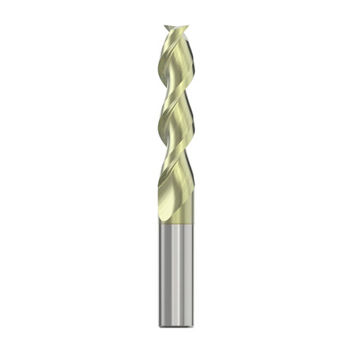 Seco Tools 10022717 | A245.375D4S.0Z2 0.375" Diameter x 0.375" Shank x 4.000" OAL 2 Flute 45 Degree Helix Angle ANF Coated Carbide Square End Mill
