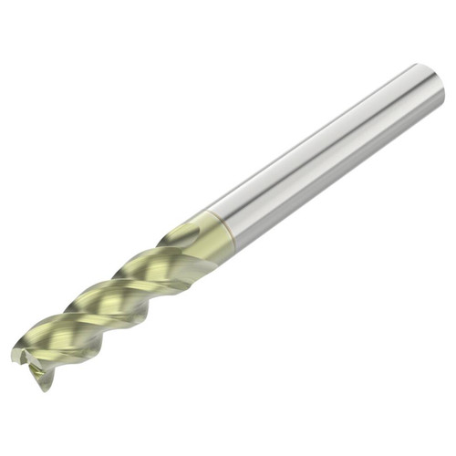 Seco Tools 10023008 | A345.250D2S.0Z3 0.250" Diameter x 0.250" Shank x 2.500" OAL 3 Flute 45 Degree Helix Angle ANF Coated Carbide Square End Mill