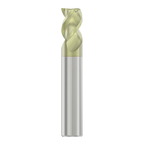 Seco Niagara Cutter 10023023 | A345.625D1S.0Z3 0.625" Diameter x 0.625" Shank x 3.000" OAL 3 Flute 45 Degree Helix Angle ANF Coated Carbide Square End Mill