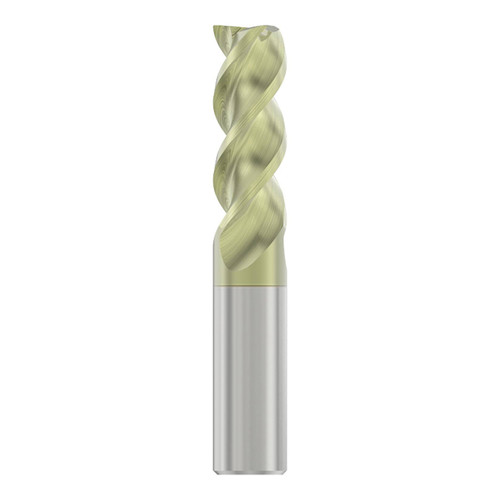Seco Tools 10023049 | A345R.250D3R020.0Z3 0.250" Diameter x 0.250" Shank x 0.020" Radius x 2.500" OAL 3 Flute ANF Coated Carbide Corner Radius End Mill