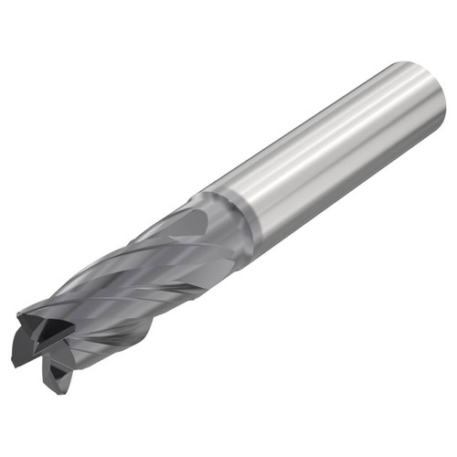 Seco Tools 10053081 | 6.00mm Diameter x 6.00mm Shank x 1.00mm Radius x 57.00mm OAL 4 Flute 35 Degree Helix Angle SIRON-A Coated Carbide Corner Radius End Mill