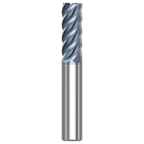 Seco Tools 10115698 | S545R.250D3R060.0Z5 0.250" Diameter x 0.250" Shank x 0.060" Radius x 2.500" OAL 5 Flute HTA Coated Carbide Corner Radius End Mill