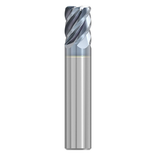 Seco Tools 10115700 | S545R.375D1R060.0Z5 0.375" Diameter x 0.375" Shank x 0.060" Radius x 2.000" OAL 5 Flute HTA Coated Carbide Corner Radius End Mill