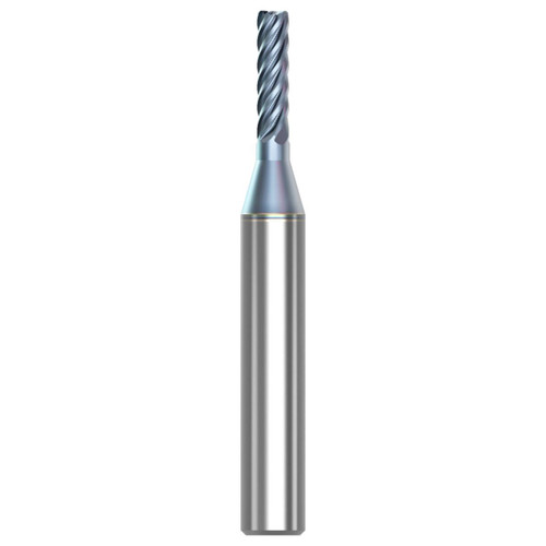 Seco Tools 10115723 | S638R.125F2R010.0Z6 0.125" Diameter x 0.250" Shank x 0.010" Radius x 2.000" OAL 6 Flute HTA Coated Carbide Corner Radius End Mill