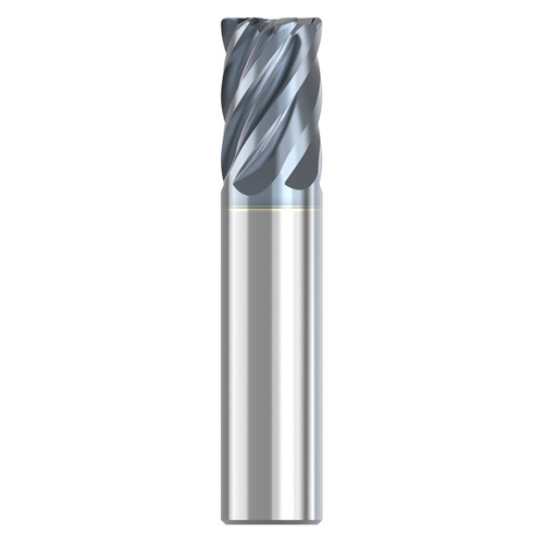Seco Niagara Cutter 10115735 | S638R.250D2R060.0Z6 0.250" Diameter x 0.250" Shank x 0.060" Radius x 2.000" OAL 6 Flute HTA Coated Carbide Corner Radius End Mill