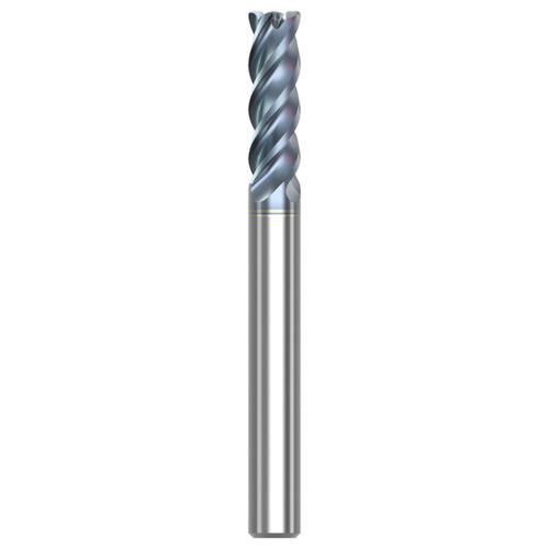 Seco Tools 10115926 | STR440.2.250D3R030.0Z4 0.250" Diameter x 0.250" Shank x 0.030" Radius x 2.500" OAL 4 Flute HTA Coated Carbide Corner Radius End Mill