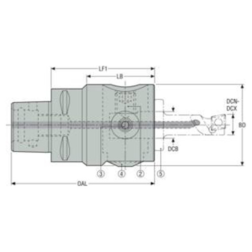 Seco Tools 10215576 | 54.00mm Diameter x 100.00mm OAL Digital Fine Boring Head