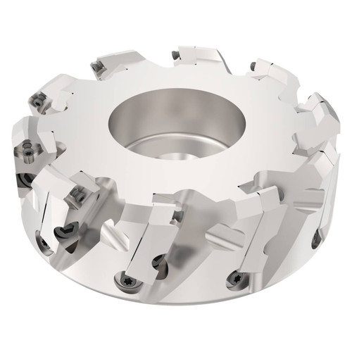 Seco Tools 02510182 | R220.53-0125-09-8C 125.00mm Diameter x 63.00mm Functional Length x 45 Degree Cutting Edge Angle Indexable Chamfer & Angle Face Mill
