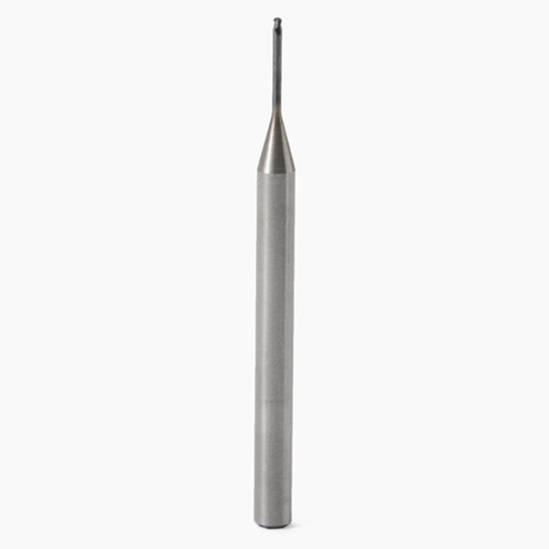 Seco Tools 02568727 | 413L008 0.80mm Diameter x 3.00mm Shank x 0.40mm Corner Radius x 40.00mm OAL x 50 Degree Helix Angle 2 Flute MEGA Coated Carbide Ball End Mill