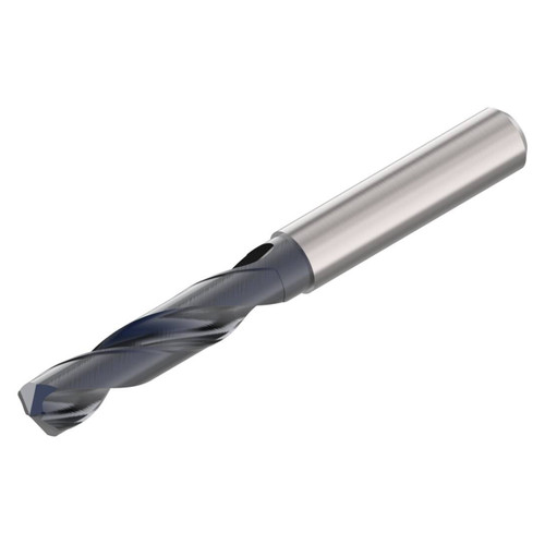 Seco Tools 02899072 | SD1103-1032-040-12R1 10.32mm Diameter x 12.00mm Shank x 102.00mm OAL x 30 Degree Helix Angle 2 Cutting Edge Carbide Screw Machine Length Drill Bit