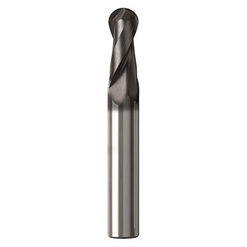 Seco Tools 02928266 | JS532080D1B.3Z2 8.00mm Diameter x 8.00mm Shank x 4.00mm Corner Radius x 63.00mm OAL x 30 Degree Helix Angle 2 Flute NXT Coated Carbide Ball End Mill