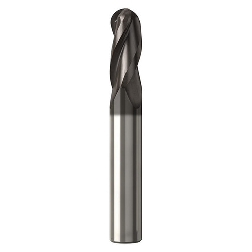 Seco Tools 02928295 | JS533060D1B.0Z3 6.00mm Diameter x 6.00mm Shank x 3.00mm Corner Radius x 57.00mm OAL x 30 Degree Helix Angle 3 Flute NXT Coated Carbide Ball End Mill