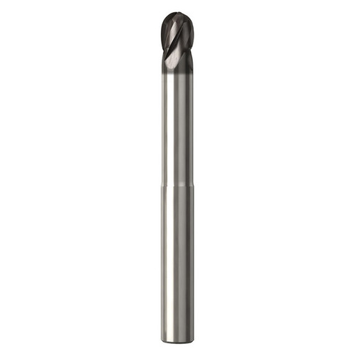 Seco Tools 02928405 | JS534120E3B.3Z4 12.00mm Diameter x 12.00mm Shank x 6.00mm Corner Radius x 125.00mm OAL x 30 Degree Helix Angle 4 Flute NXT Coated Carbide Ball End Mill