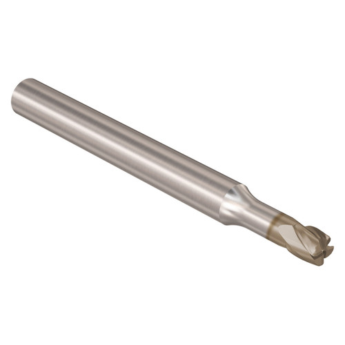 Seco Tools 02970110 | JH142040G2R030.0Z4 4.00mm Diameter x 6.00mm Shank x 0.30mm Corner Radius x 50.00mm OAL x 28 Degree Helix Angle 4 Flute HXT Coated Carbide Corner Radius End Mill