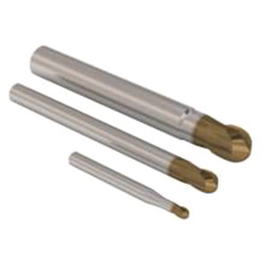 Seco Tools 02970126 | JH112030G3B.0Z2 3.00mm Diameter x 6.00mm Shank x 1.50mm Corner Radius x 60.00mm OAL x 28 Degree Helix Angle 2 Flute HXT Coated Carbide Ball End Mill