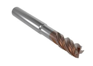 Seco Tools 03127383 | JHP994080E3C.0Z4 8.00mm Diameter x 8.00mm Shank x 69.00mm OAL x 38 Degree Helix Angle 4 Cutting Edge HXT Coated Carbide Corner Chamfer End Mill