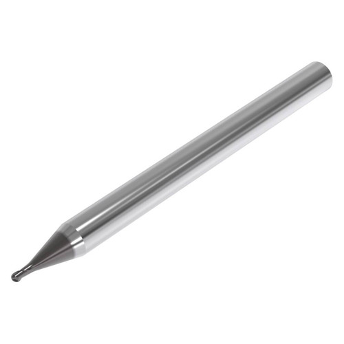 Seco Tools 03171229 | JMB542012G1B.0Z2 1.20mm Diameter x 4.00mm Shank x 0.60mm Corner Radius x 50.00mm OAL x 30 Degree Helix Angle 2 Flute SIRON Coated Carbide Ball End Mill