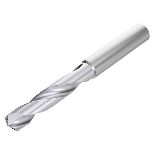 Seco Tools 10004112 | SD203A-0590-021-06R1-MS 5.90mm Diameter x 6.00mm Shank x 66.00mm OAL x 30 Degree Helix Angle 2 Cutting Edge Carbide Screw Machine Length Drill Bit