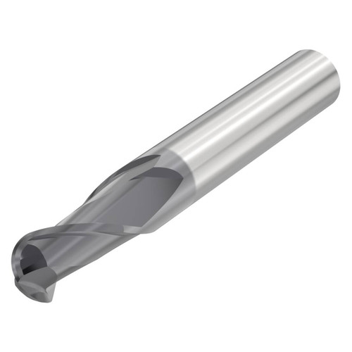 Seco Tools 10053568 | JSB512120D2B.0Z2 12.00mm Diameter x 12.00mm Shank x 6.00mm Corner Radius x 83.00mm OAL x 35 Degree Helix Angle 2 Flute SIRON Coated Carbide Ball End Mill