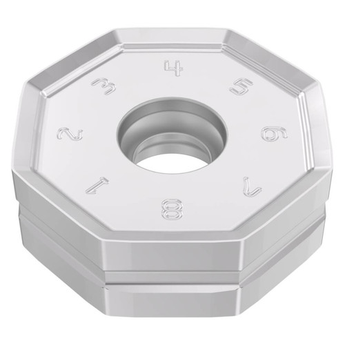 Seco Tools 10159526 |ONMU090510ANTN-ME16 0.866" Inscribed Circle Diameter x 0.039" Corner Radius x 0.268" Thickness 16 Cutting Edge Carbide Milling Insert
