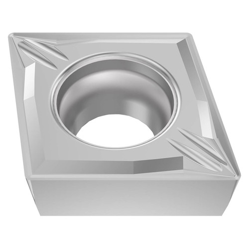 Seco Tools 03275924 |CCMT060208-MF2 0.250" Inscribed Circle Diameter x 0.032" Corner Radius x 0.094" Thickness 2 Cutting Edge Carbide Turning Insert