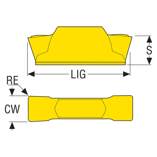Seco Tools 02625447 | LCMF160608-0600-MG 0.032" Corner Radius x 0.177" Thickness 2 Cutting Edge Carbide Multi-Directional Turning Insert
